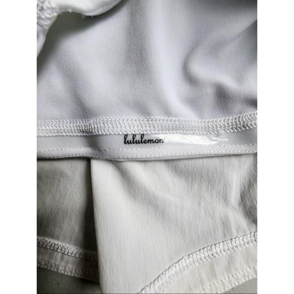 Lululemon Skirt Womens Size 8 White Athletic Running Tenniscore Preppy Skort - Picture 4 of 16